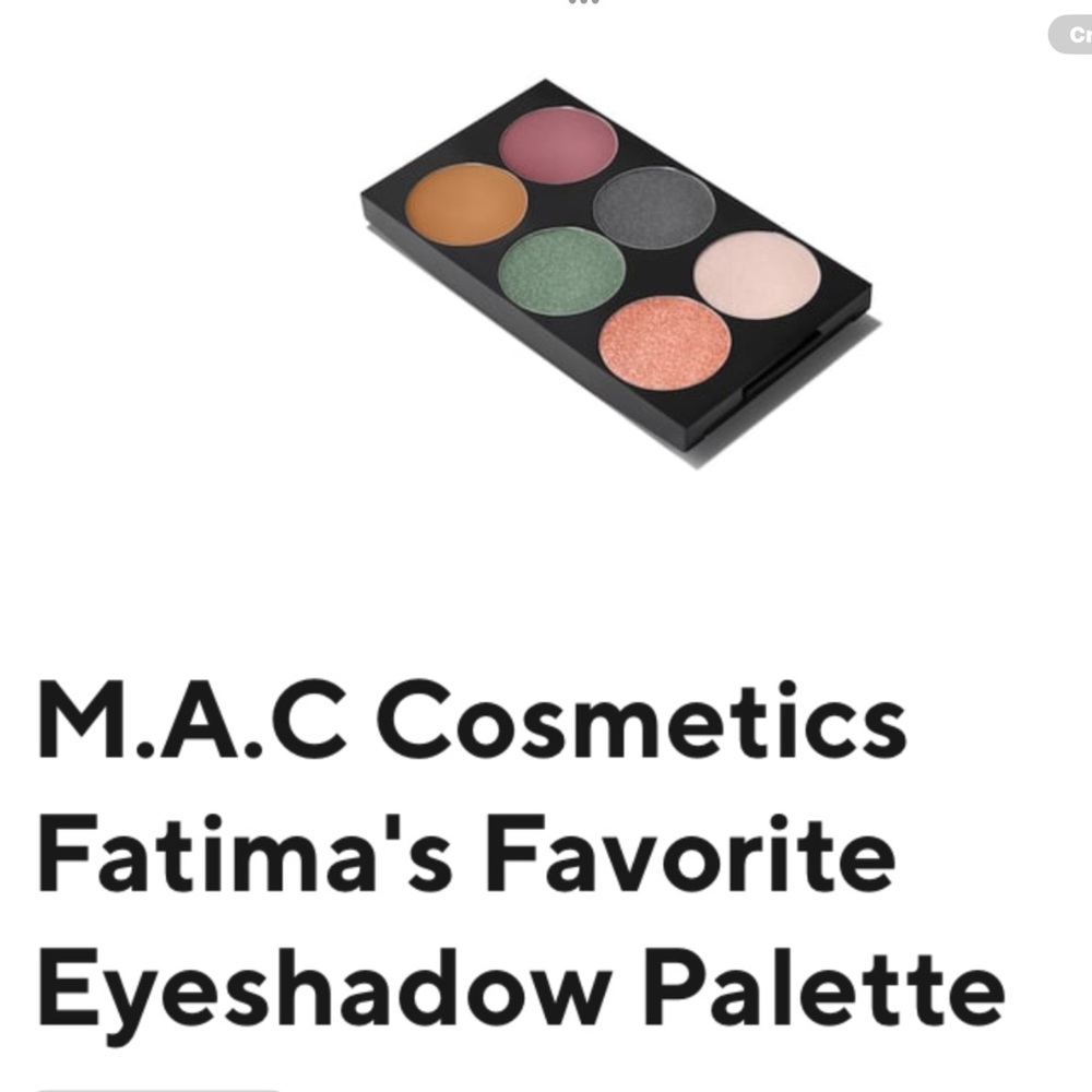 MAC Cosmetics Fatima’s Favorites Eyeshadow Palette x 6 - BNIB, LE & Discontinued